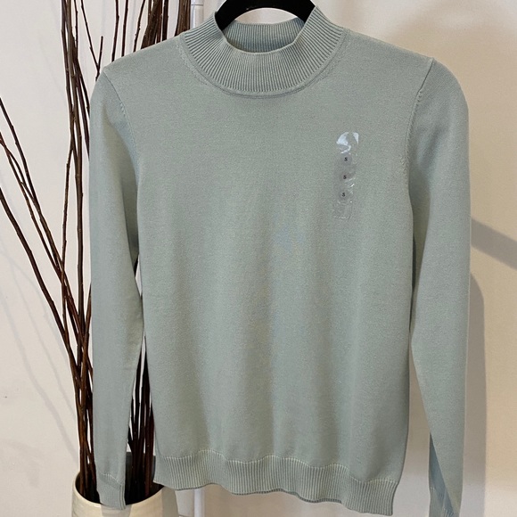Pastel Mint sweater-100% cotton - Picture 2 of 4